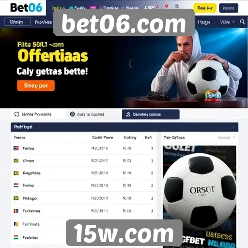 Ofertas promocionais disponíveis no site bet06.com
